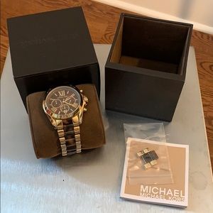 MICHAEL Michael Kors Oversized Tortoise/Gold Watch